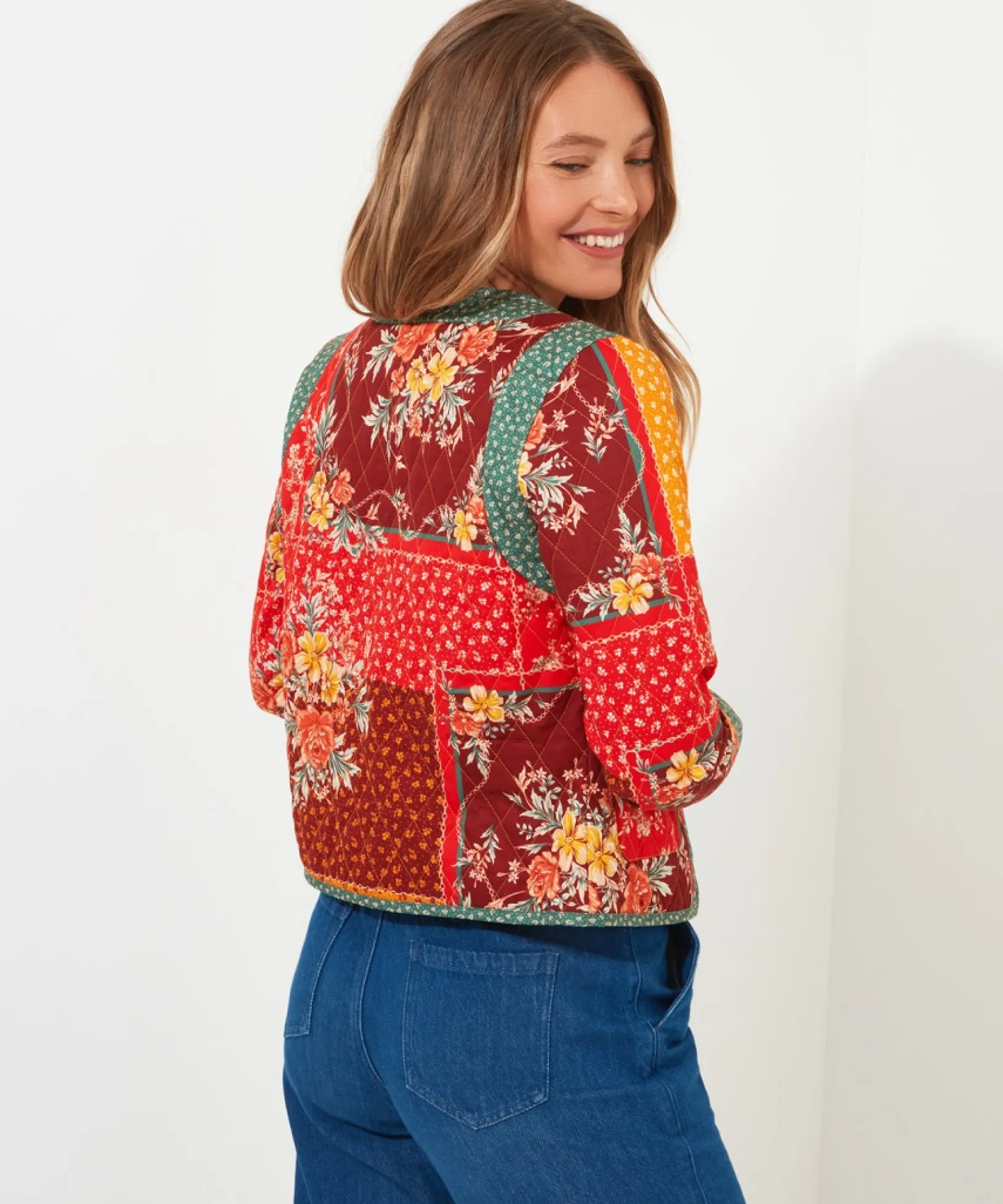 the_lucy_quilted_jacket_4.webp Shop Women's Collection | Coats & Jackets | Sale Coats & Jacket | Top Picks | Women's | Women's Joe Browns The Lucy Quilted Jacket Multi