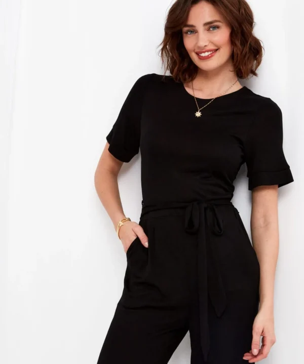 Shop Women's Collection | Petite | Jumpsuits | Jeans & Trousers | Top Picks | Women's | Women's | Women's Joe Browns Tilly Must Have Jumpsuit Black / Blue