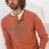Shop Men's Collection | Henley Tops | Layering Essentials | Tops & T-Shirts | Sale Tops & T-Shirts | Top Picks | Men,s | Men,s | Men,s | Men,s Joe Browns Timeless Trip Henley Orange