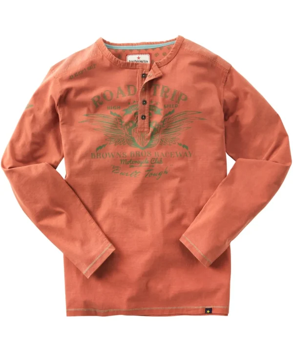 Shop Men's Collection | Henley Tops | Layering Essentials | Tops & T-Shirts | Sale Tops & T-Shirts | Top Picks | Men，s | Men，s | Men，s | Men，s Joe Browns Timeless Trip Henley Orange