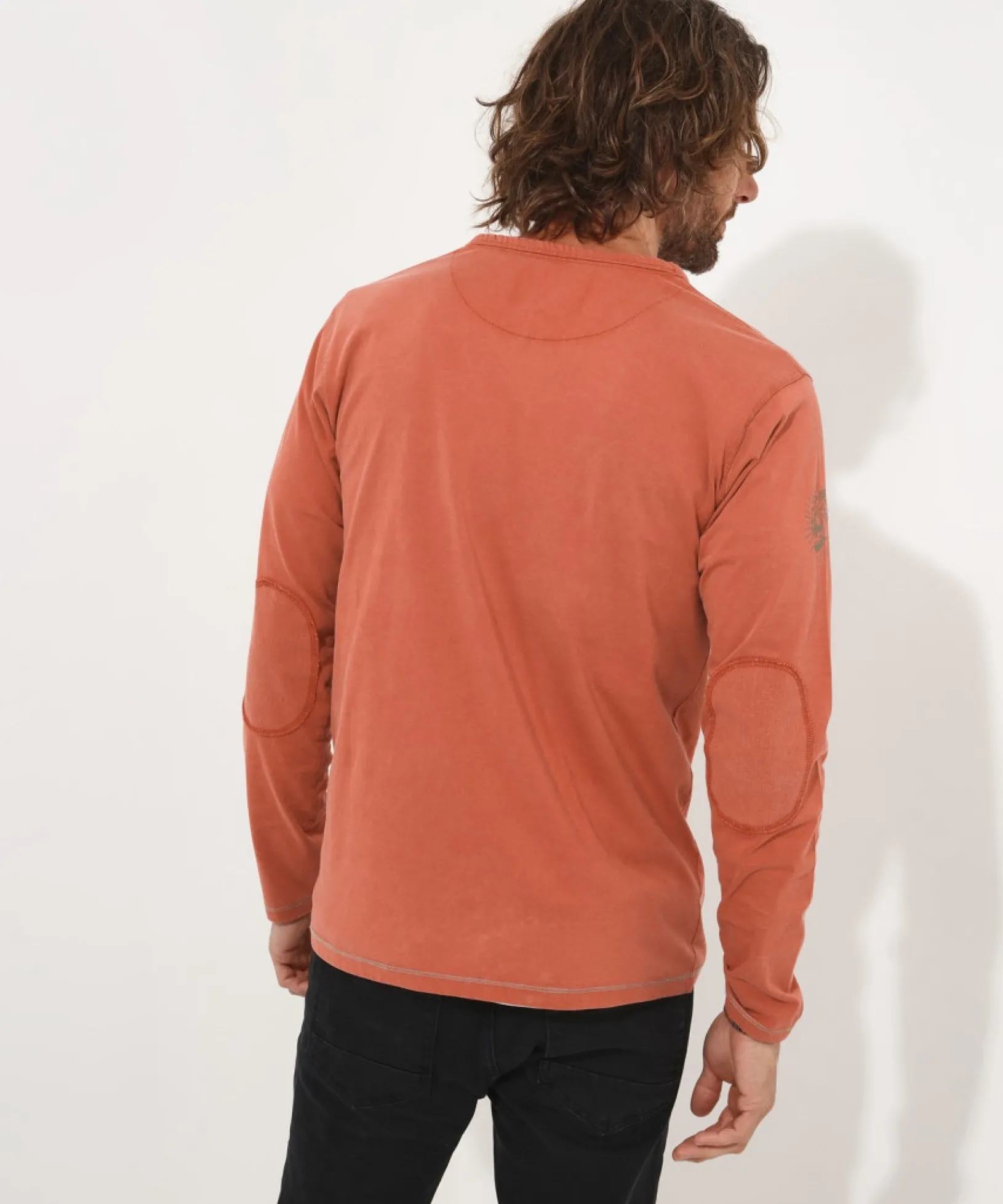 timeless_trip_henley_4.webp Shop Men's Collection | Henley Tops | Layering Essentials | Tops & T-Shirts | Sale Tops & T-Shirts | Top Picks | Men,s | Men,s | Men,s | Men,s Joe Browns Timeless Trip Henley Orange