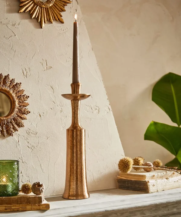 Living Room | Endless Sunsets | Home Accessories | Candles & Candle Holders | Gifts | Home | Home | Home | Home | Women's Joe Browns Top Hat Textured Candle Holder Bronze