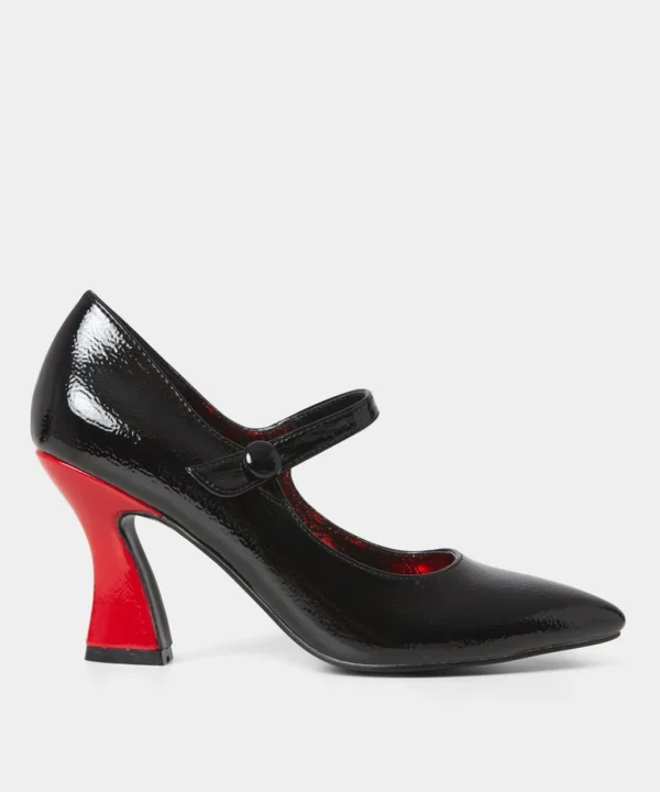 Party Footwear | Boots & Shoes | Sale Boots & Shoes | Top Picks | Women's | Women's Joe Browns Topping Perfection Patent Shoes Black/Red
