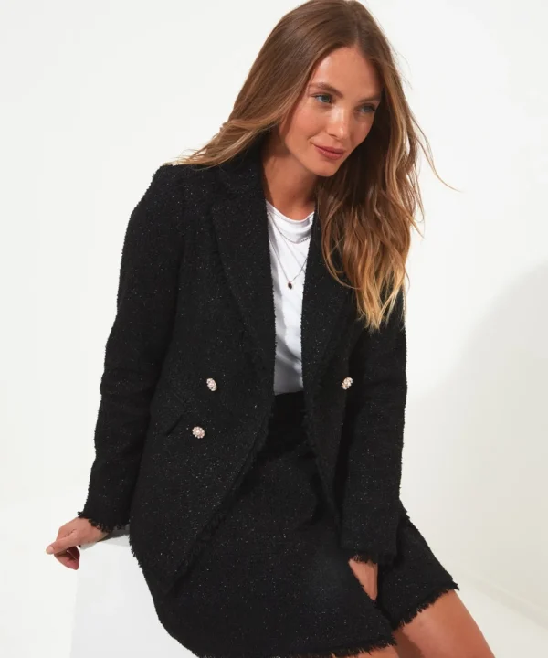Coats & Jackets | Shop Blazers | Sale Coats & Jacket | Women's | Women's | Women's Joe Browns Tremendously Tweed Blazer Black