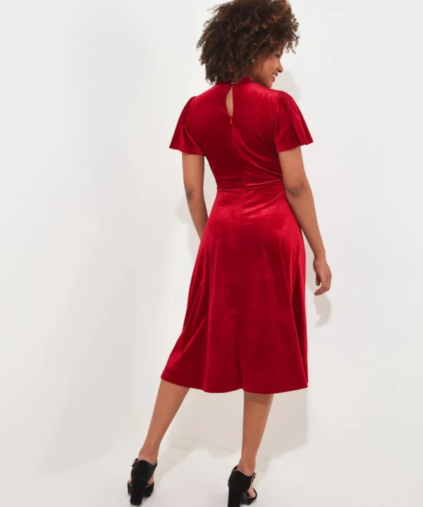 Shop Women's Collection | Velvet & Devor茅 Dresses | Midi Dresses | Party Dresses | Occasion Outfits | Dresses | Sale Dresses | Top Picks | Top Picks | Top Picks | Top Picks | Top Picks | Women's | Women's Joe Browns Valencia Velour Dress Red