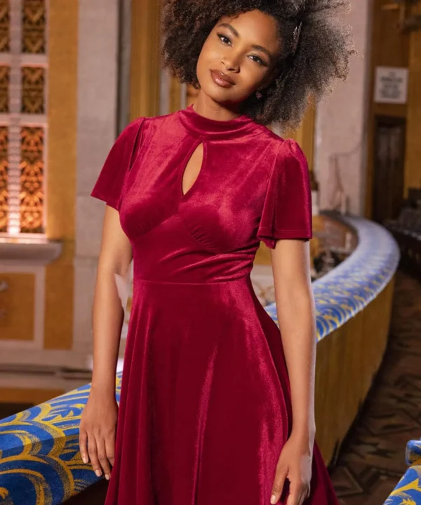 Shop Women's Collection | Velvet & Devor茅 Dresses | Midi Dresses | Party Dresses | Occasion Outfits | Dresses | Sale Dresses | Top Picks | Top Picks | Top Picks | Top Picks | Top Picks | Women's | Women's Joe Browns Valencia Velour Dress Red