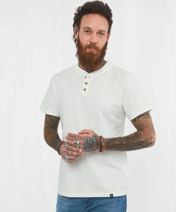 Plain Tops & T-Shirts | Henley Tops | Layering Essentials | Tops & T-Shirts | Top Picks | Men，s | Men，s | Men，s Joe Browns Versatile Henley Cream / Green / Blue / Orange