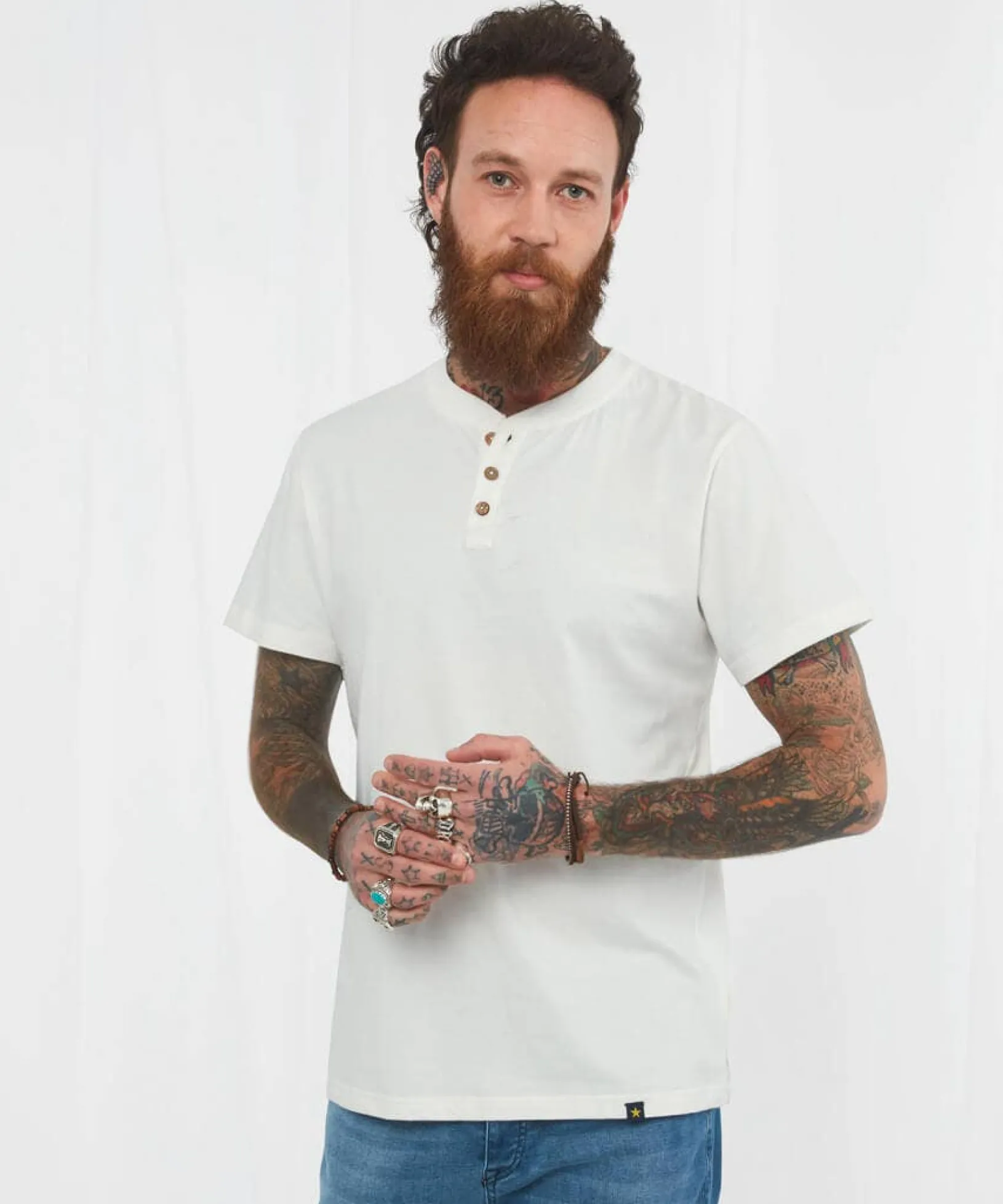 versatile_henley_0.webp Plain Tops & T-Shirts | Henley Tops | Layering Essentials | Tops & T-Shirts | Top Picks | Men,s | Men,s | Men,s Joe Browns Versatile Henley Cream / Green / Blue / Orange