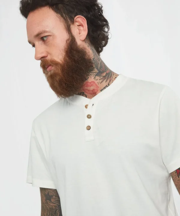 Plain Tops & T-Shirts | Henley Tops | Layering Essentials | Tops & T-Shirts | Top Picks | Men,s | Men,s | Men,s Joe Browns Versatile Henley Cream / Green / Blue / Orange