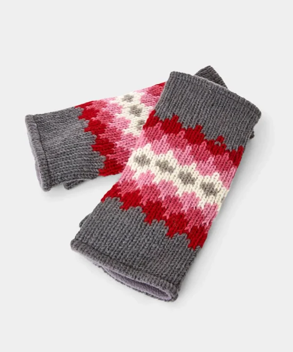 Gifts | Accessories & Jewellery | Sale Accessories & Jewellery | Women's | Women's | Women's Joe Browns Warm And Cosy Fingerless Mitts Pink Multi