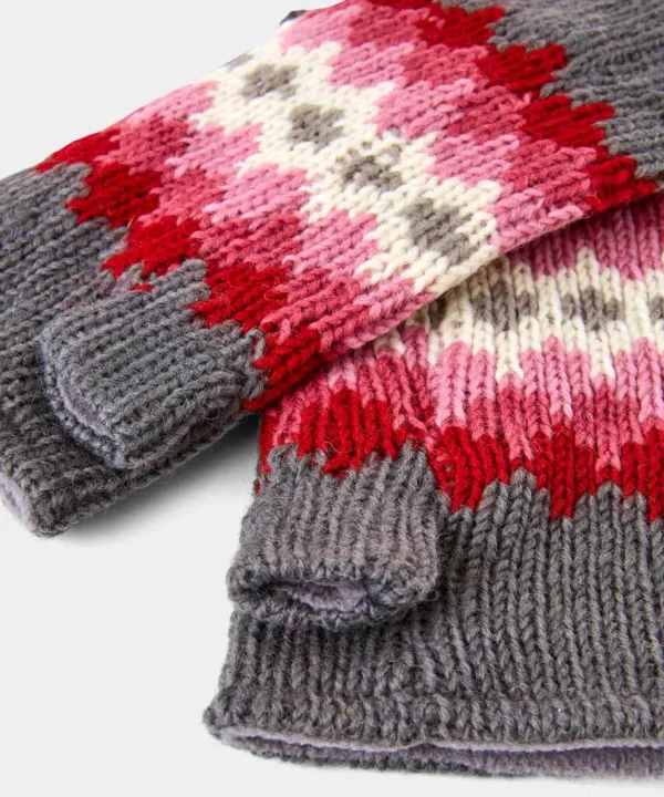Gifts | Accessories & Jewellery | Sale Accessories & Jewellery | Women's | Women's | Women's Joe Browns Warm And Cosy Fingerless Mitts Pink Multi