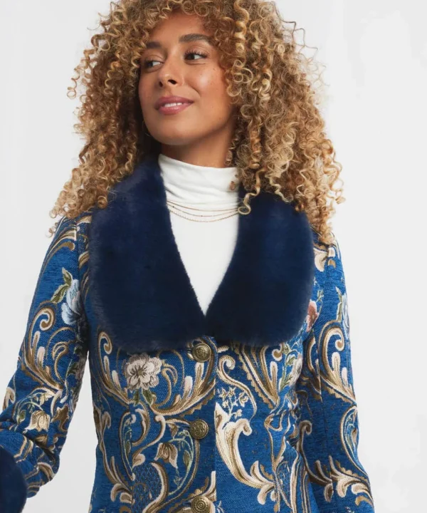 Shop Women's Collection | Occasion Outfits | Coats & Jackets | Sale Coats & Jacket | Top Picks | Top Picks | Women's | Women's Joe Browns What A Statement Longline Coat Blue