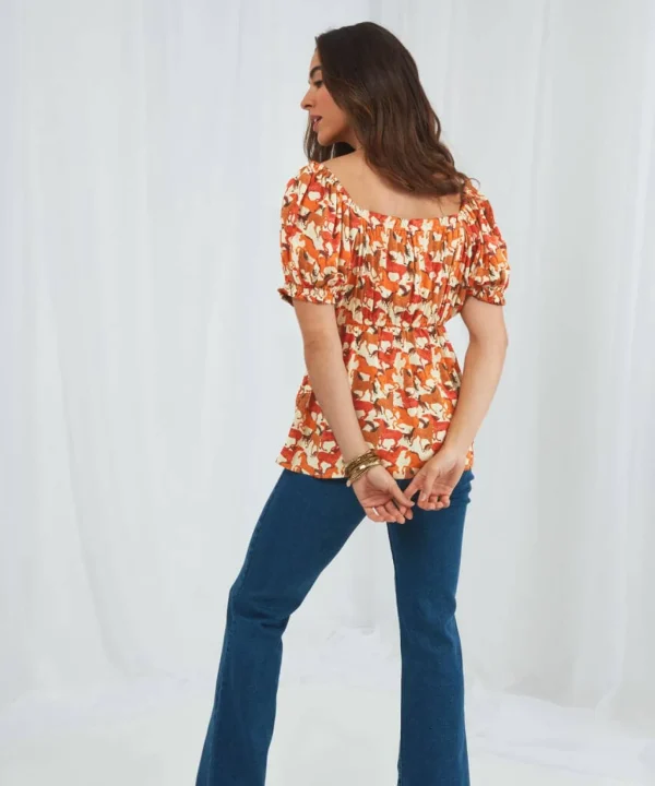 Sale Tops, Tunics & Blouses | Women's Joe Browns Wild Horses Boho Top Rust