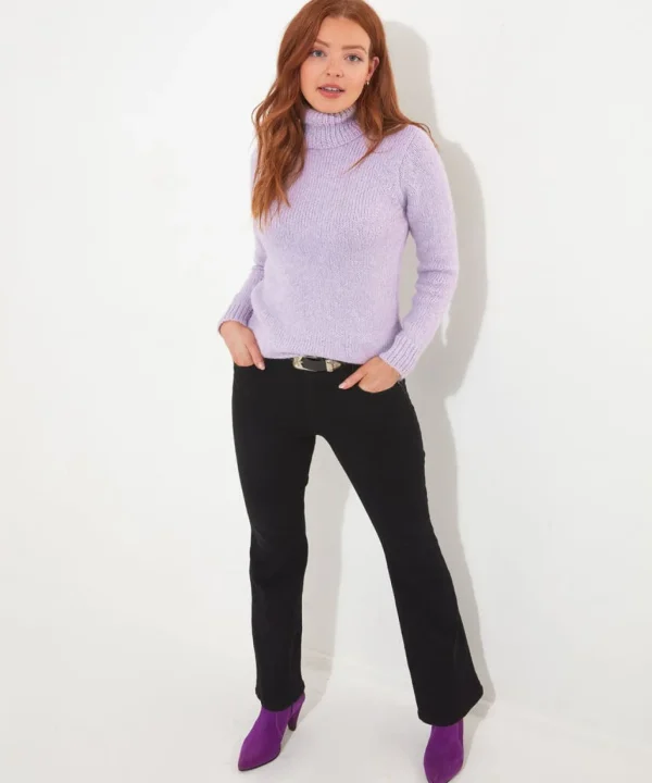 Shop Women's Collection | Cardigans & Coatigans | Sale Knitwear & Jumpers | Top Picks | Top Picks | Women's Joe Browns Winter Days Roll Neck Jumper Lilac