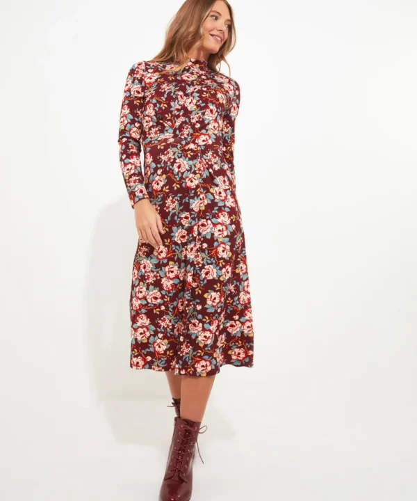 Shop Women's Collection | Dresses | Sale Dresses | Top Picks | Women's | Women's Joe Browns Winter Florals Jersey Dress Multi