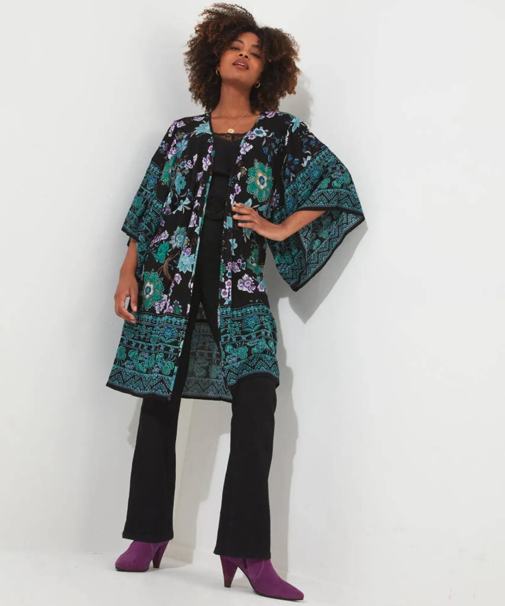 winter_walks_kimono_3.webp Occasion Outfits | Gifts | Tops, Tunics & Blouses | Sale Tops, Tunics & Blouses | Top Picks | Women's | Women's | Women's Joe Browns Winter Walks Kimono Black