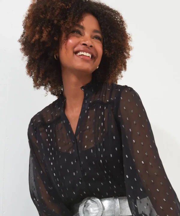 Occasion Outfits | Tops, Tunics & Blouses | Sale Tops, Tunics & Blouses | Top Picks | Women's | Women's Joe Browns Winter Wonders Shirt Black