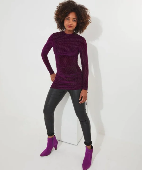 Shop Women's Collection | Tops, Tunics & Blouses | Sale Tops, Tunics & Blouses | Top Picks | Women's | Women's Joe Browns With A Difference Ruched Tunic Purple