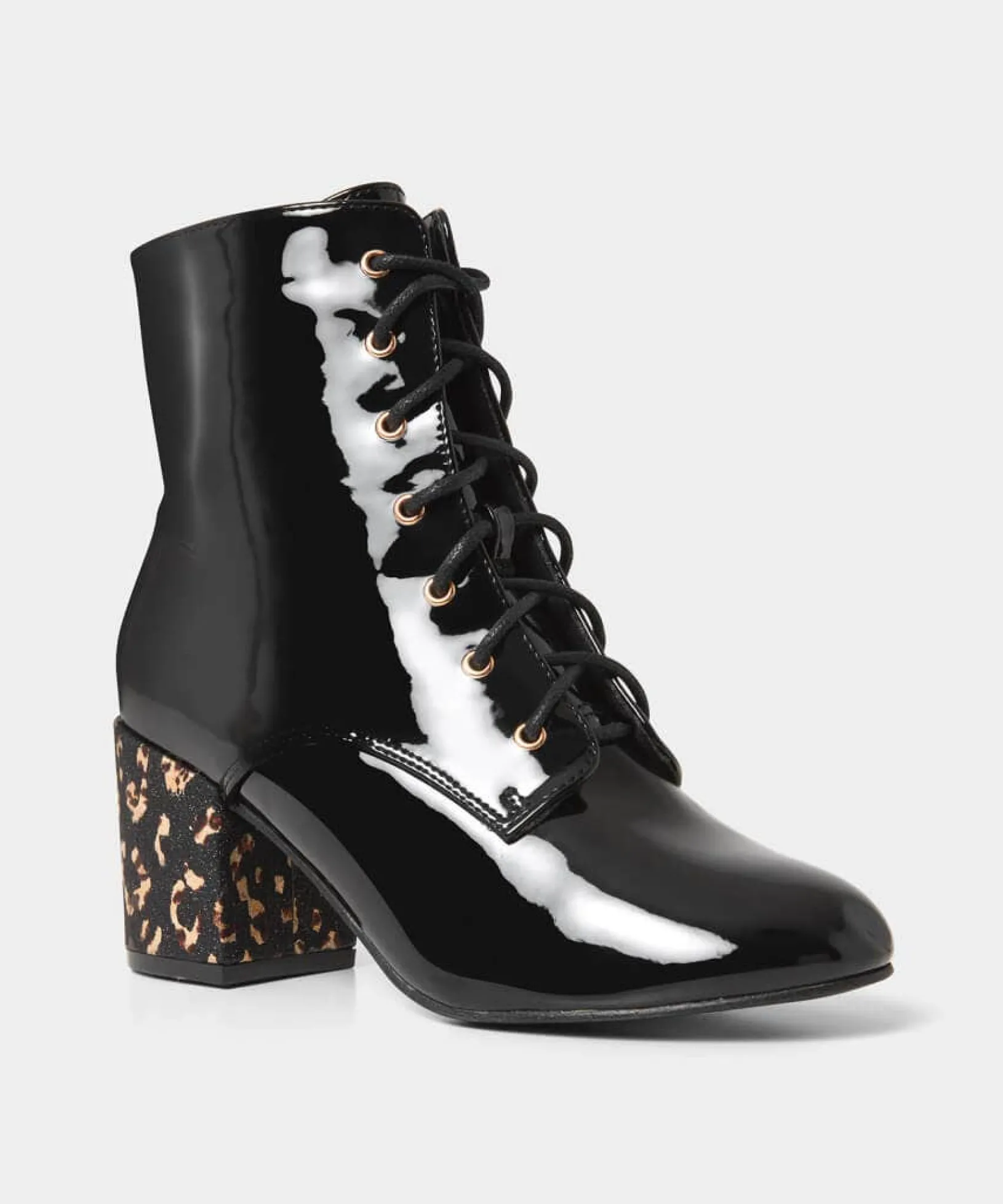 wonderful_patent_ankle_bo_2.webp Knee High Boots | Ankle Boots | Gifts | Boots & Shoes | Top Picks | Top Picks | Women's | Women's Joe Browns Wonderful Patent Ankle Boots Black Multi