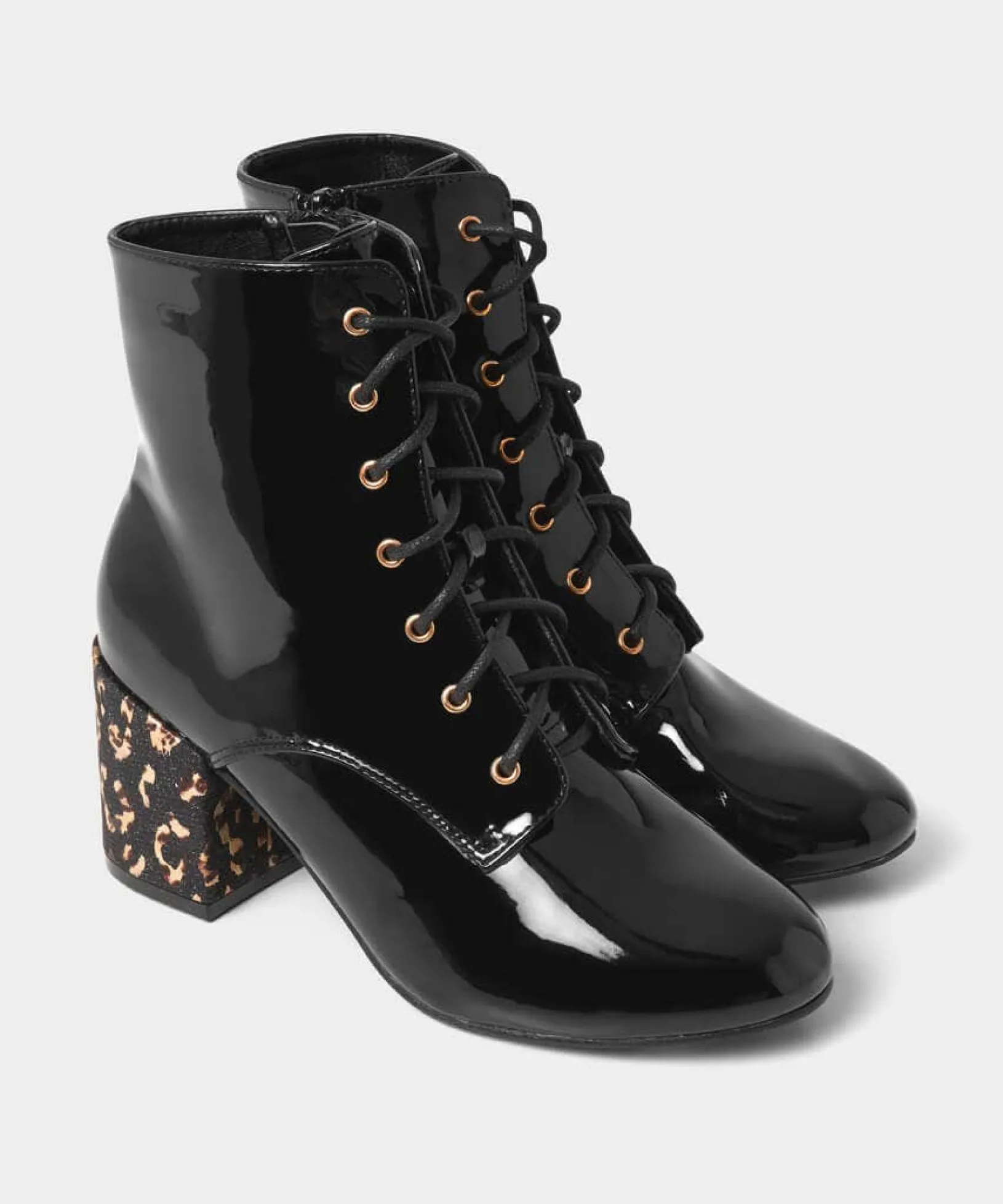 wonderful_patent_ankle_bo_3.webp Knee High Boots | Ankle Boots | Gifts | Boots & Shoes | Top Picks | Top Picks | Women's | Women's Joe Browns Wonderful Patent Ankle Boots Black Multi