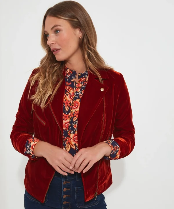 Coats & Jackets | Sale Coats & Jacket | Women's | Women's Joe Browns Wonderfully Velour Jacket Rust