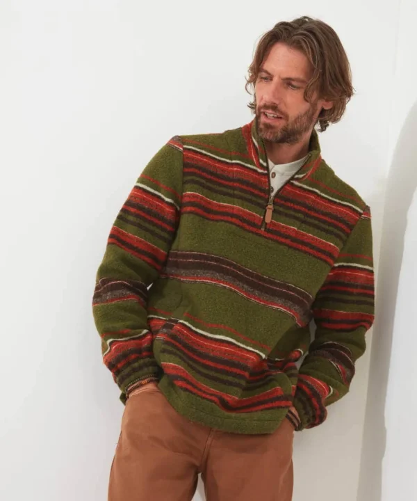Shop Men's Collection | Hoodies & Sweatshirts | Knitwear & Jumpers | Gifts | Tops & T-Shirts | Top Picks | Men,s | Men,s | Men,s | Men,s Joe Browns Woodland Stripe Funnel Green