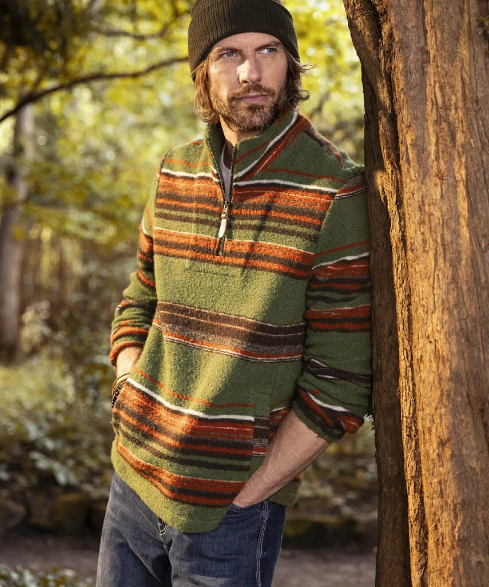 woodland_stripe_funnel_2.webp Shop Men's Collection | Hoodies & Sweatshirts | Knitwear & Jumpers | Gifts | Tops & T-Shirts | Top Picks | Men,s | Men,s | Men,s | Men,s Joe Browns Woodland Stripe Funnel Green