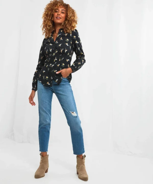 Sale Tops, Tunics & Blouses | Women's Joe Browns Woodland Wonders Blouse Black / White