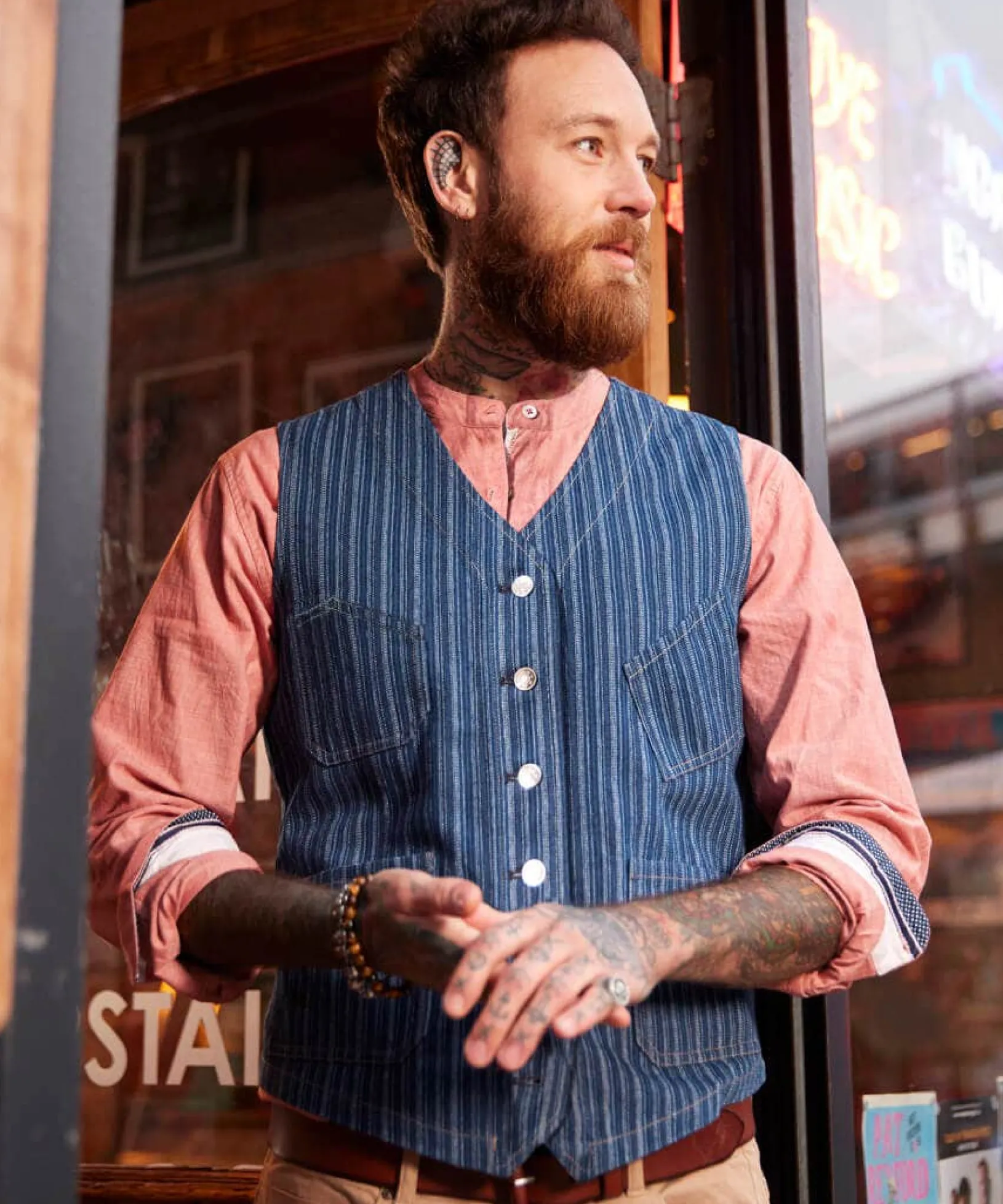 work_hard_play_hard_waist_5.webp Sale Waistcoats | Sale Coats & Jacket | Men,s | Men,s Joe Browns Work Hard Play Hard Waistcoat Blue