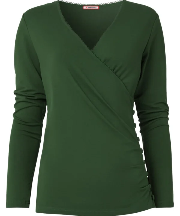 Shop Women's Collection | Tops, Tunics & Blouses | Sale Tops, Tunics & Blouses | Top Picks | Women's | Women's Joe Browns Wrap Jersey Top Green