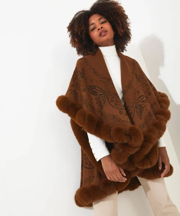 Occasion Outfits | Gifts | Cardigans & Coatigans | Accessories & Jewellery | Sale Accessories & Jewellery | Top Picks | Women's | Top Picks | Women's | Women's Joe Browns Wrapped In Luxury Faux Fur Wrap Caramel