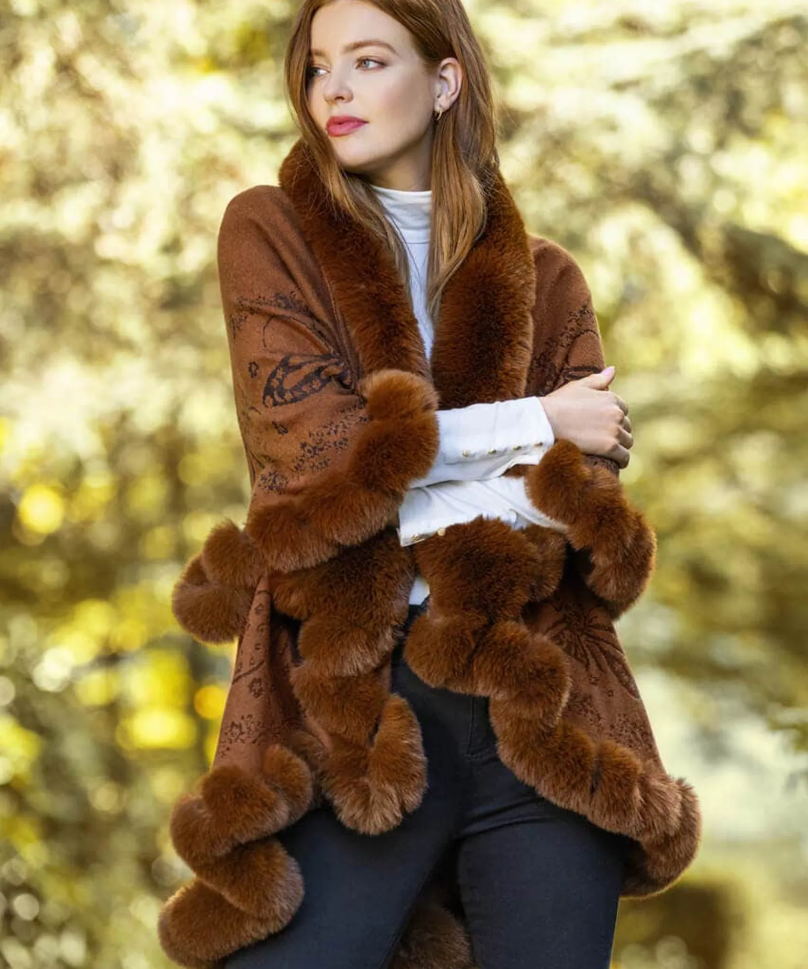 wrapped_in_luxury_faux_fu_7.webp Occasion Outfits | Gifts | Cardigans & Coatigans | Accessories & Jewellery | Sale Accessories & Jewellery | Top Picks | Women's | Top Picks | Women's | Women's Joe Browns Wrapped In Luxury Faux Fur Wrap Caramel