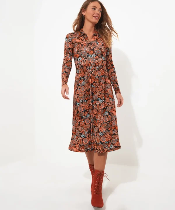 Shop Women's Collection | Dresses | Sale Dresses | Top Picks | Women's | Women's Joe Browns Zip Front Jersey Dress Multi