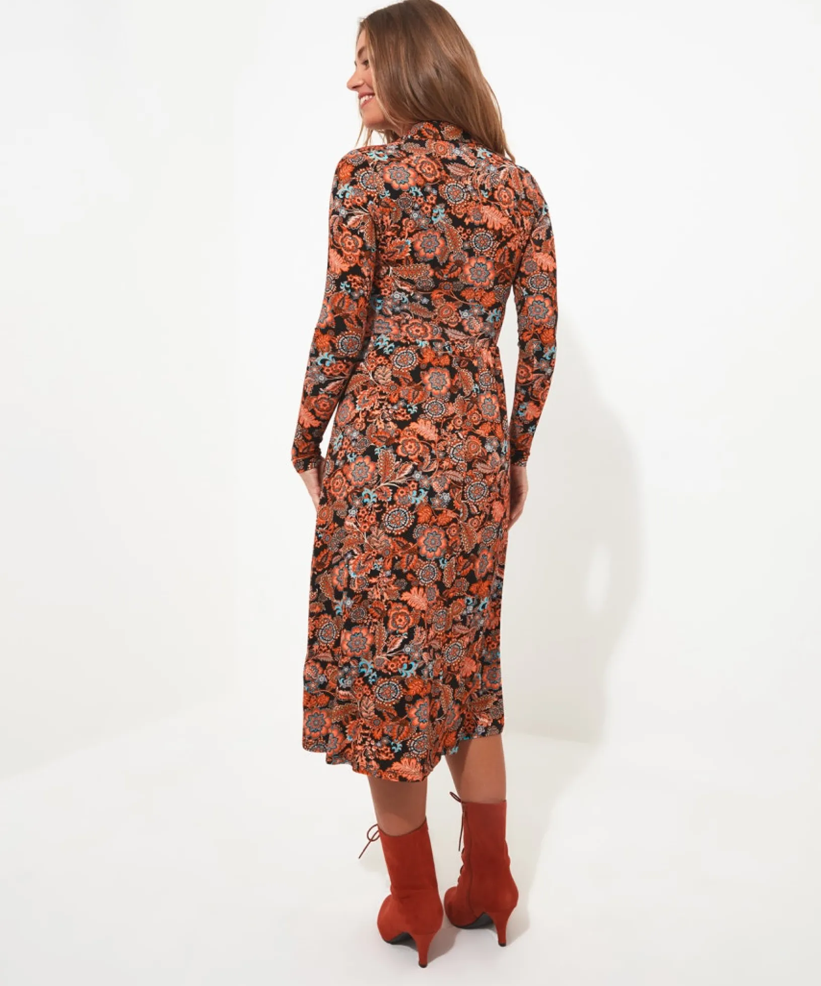 zip_front_jersey_dress_3.webp Shop Women's Collection | Dresses | Sale Dresses | Top Picks | Women's | Women's Joe Browns Zip Front Jersey Dress Multi