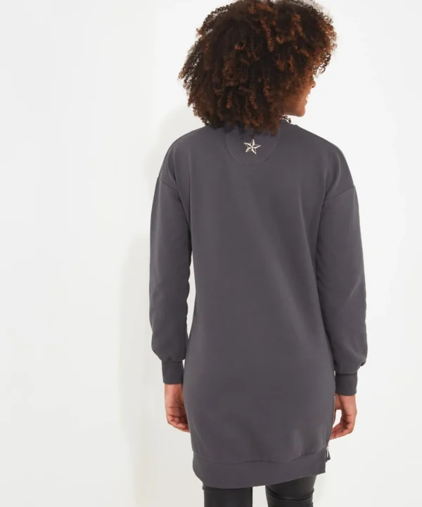 Shop Women's Collection | Tops, Tunics & Blouses | Sale Tops, Tunics & Blouses | Top Picks | Women's | Women's Joe Browns Zip Sweat Tunic Dress Grey